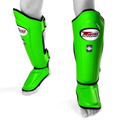 twins special shin guards double padded sgl10 green