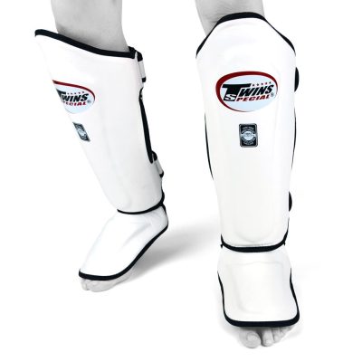 twins special shin guards double padded sgl10 white