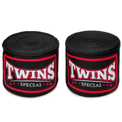 twins ch5 black muay thai handwraps