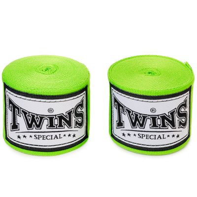 twins ch5 green muay thai handwraps