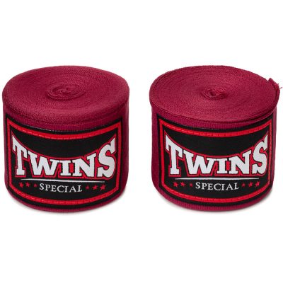 twins ch5 maroon muay thai handwraps