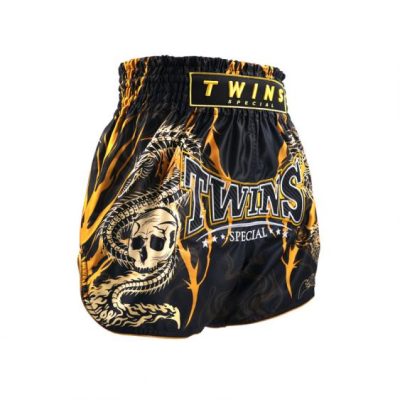 twins moray black muay thai shorts