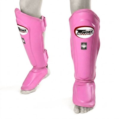 twins pink muay thia shin guards